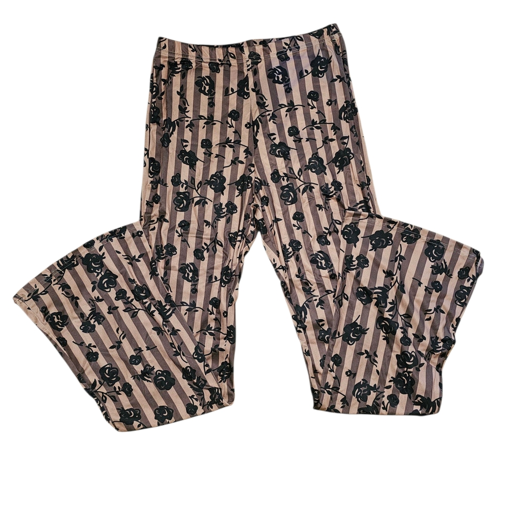 Stylish Kids Striped Floral Pants